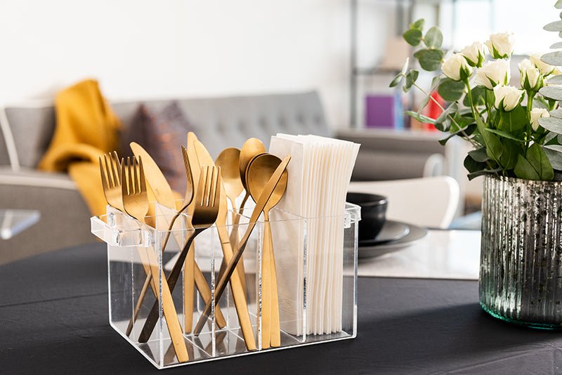 Canasta Acrílico Para Cubiertos - TSUË - Diseño en Acrílico