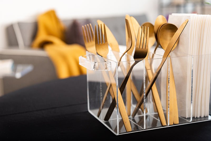 Canasta Acrílico Para Cubiertos - TSUË - Diseño en Acrílico